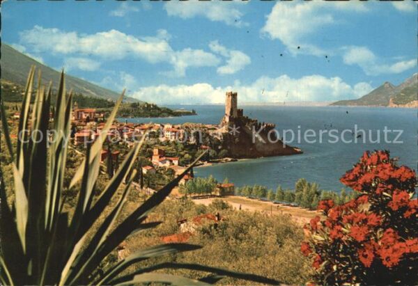 Malcesine Lago di Garda Panorama mit Burg