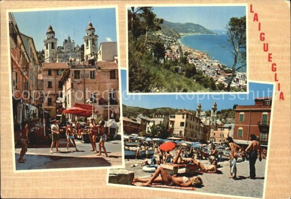 Laigueglia  Kirche Platz Strand