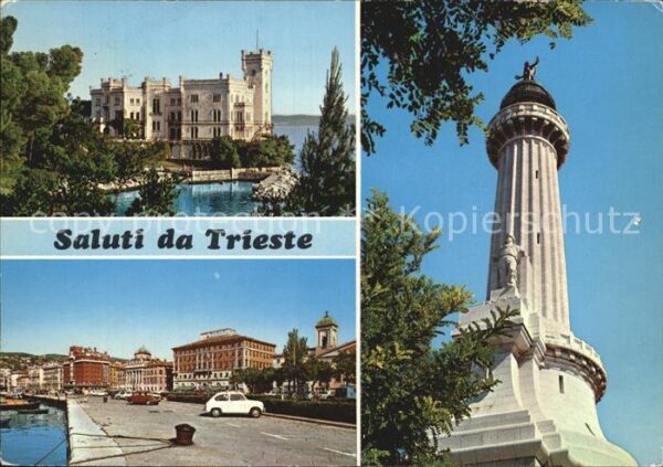 Trieste Hafenpromenade Schloss Monument