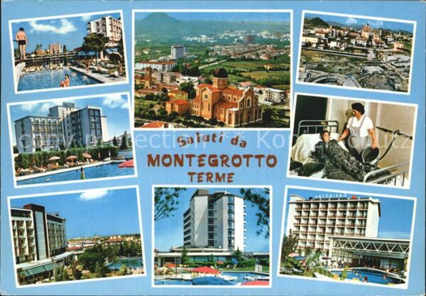 Montegrotto Terme Kirche Kurhäuser Schwimmbad