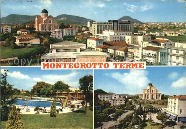 Montegrotto Terme Gesamtansicht Schwimmbad