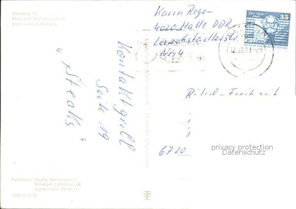 Suhl Thueringer Wald Steinweg Blick zum Waffenmuseum Blick v – Bild 2
