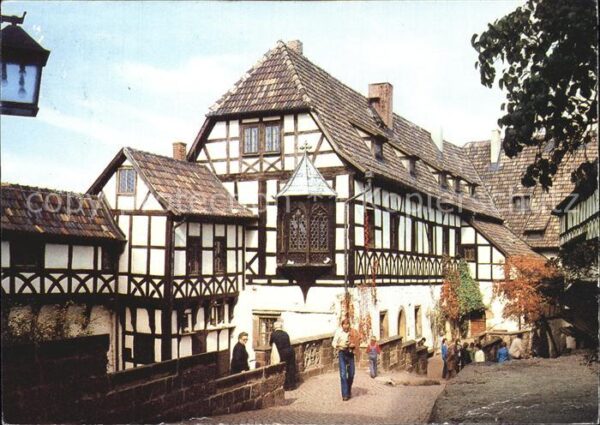 Eisenach Thueringen Wartburg Innenhof mit Nürnberger Erker