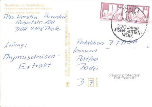 Thale Harz Personenschwebebahn zum Hexentanzplatz – Bild 2