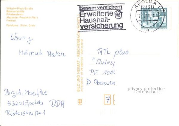 Apolda Wilhelm Pieck Strasse Bahnhofstrasse Al – Bild 2