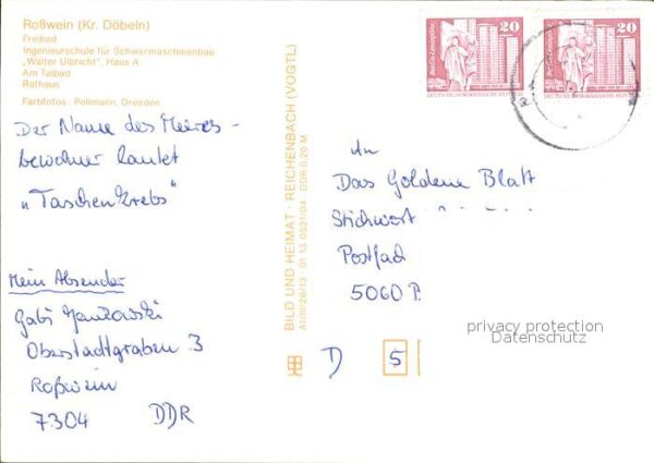 Rosswein Freibad Ingenieurschule Walter Ulbricht – Bild 2