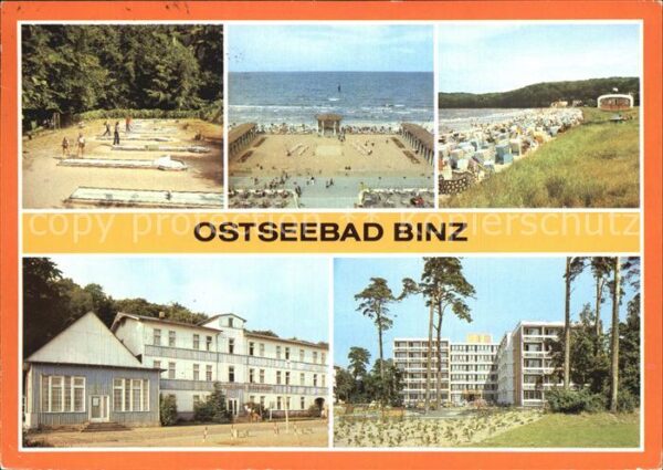 Binz Ostseebad Ruegen Minigolfanlage Konzertplatz Strand Erho