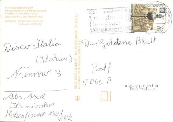 Finow Eberswalde Forstbotanischer Garten Konzerthalle Pl – Bild 2