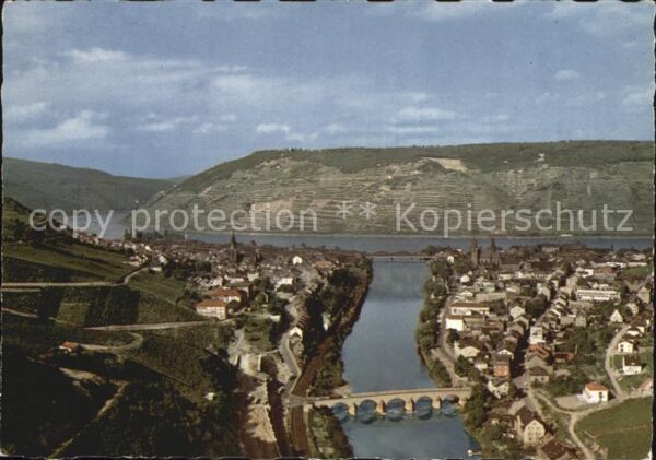Bingen Rhein Fliegeraufnahme Nahemündung