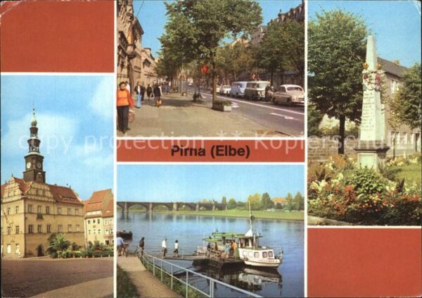 Pirna Markt Karl Marx Strasse Dampferanlegest