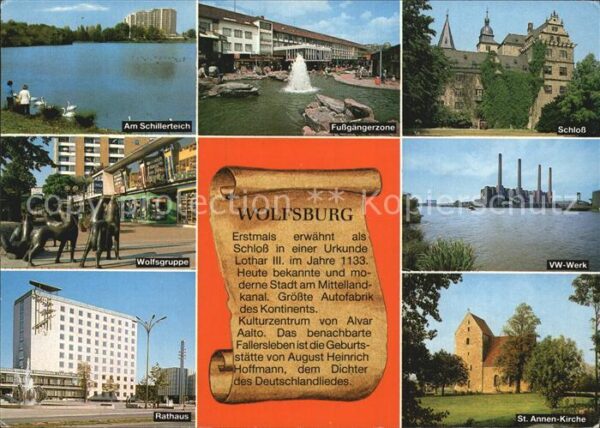 Wolfsburg VW Werk Schloss Sankt Annen Kirche Wolf