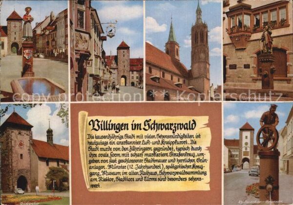 Villingen-Schwenningen Obertor Narrenbrunnen Oberbrunnen Münst