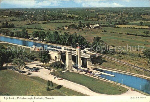 Peterborough Ontario Fliegeraufnahme Lift Locks