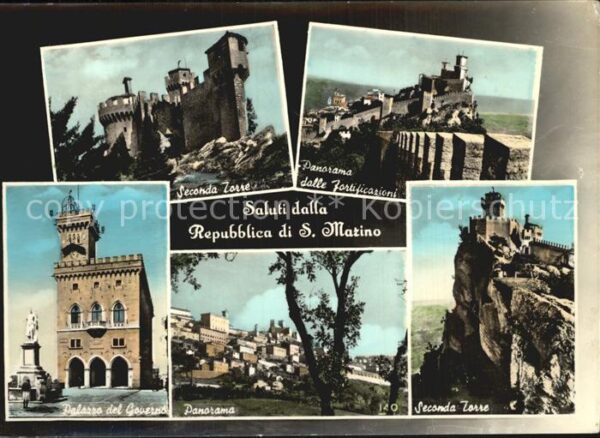 San Marino Repubblica Seconda Torre Palazzo del Gouerend Pano