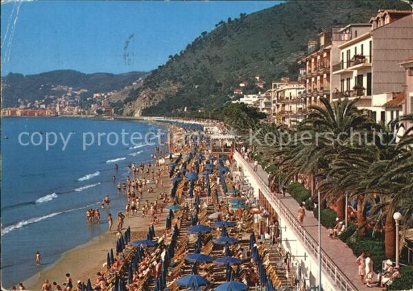 ALASSIO Savona Liguria IT Der Strand