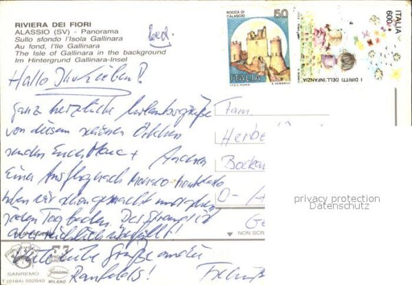 ALASSIO Savona Liguria IT Mit Gallinara Inseln – Bild 2