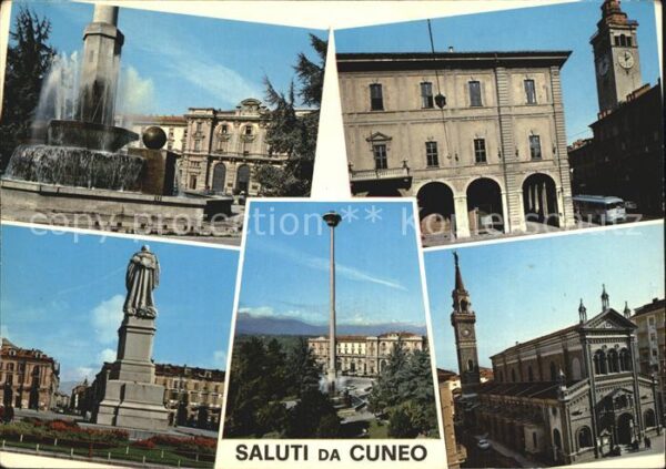 Cuneo Piazza Stationi Fontana Piazza- Galimbe