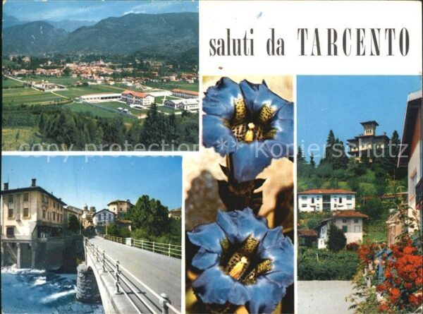 Tarcento Fliegeraufnahme Brücke Teilansicht