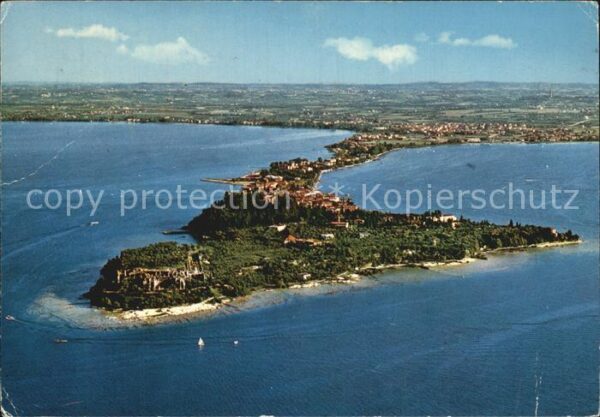 Sirmione Lago di Garda Fliegeraufnahme