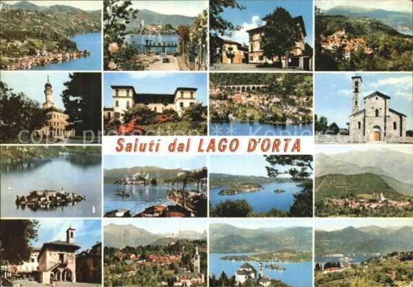 Lago d`Orta Kirche Stadtansicht