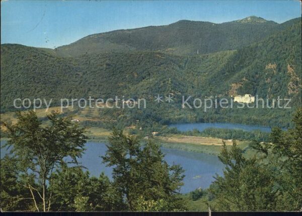 Monticchio Grosser See Kleiner See Gebirge Vulture