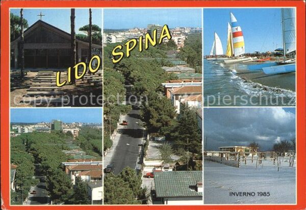 Lido Spina Strand Kirche Winter