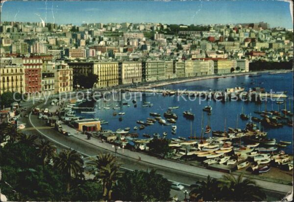 Napoli Neapel Panorama vom Mergellina gesehen
