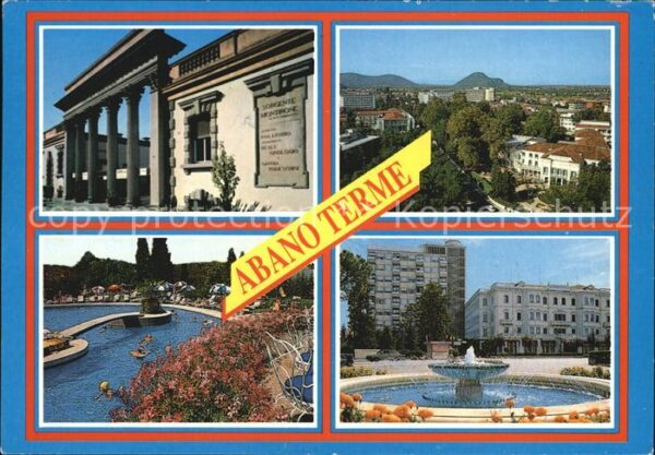 Abano Terme Kurzentrum Schwimmbad Brunnen