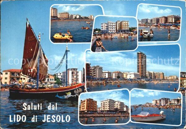 Lido di Jesolo Strand Hafen Hochhäser