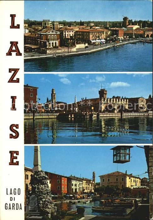 Lazise Lago di Garda Gesamtansicht Hafen