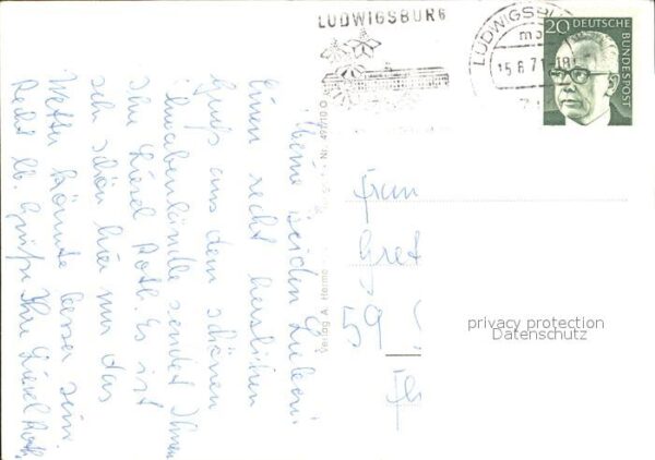 Ludwigsburg Schloss Teilansicht Rathaus – Bild 2