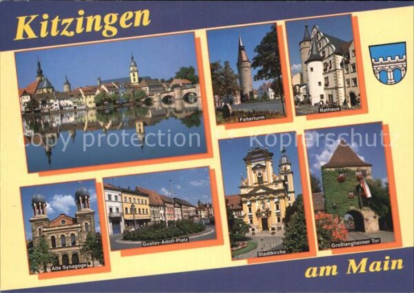 Kitzingen Main Stadtkirche Gustav Adolf Platz Alte Syn