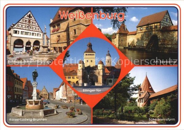 Weissenburg Bayern Am Seeweiher Scheibleinturm Kaiser Ludw