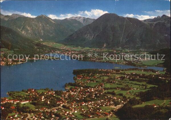 Bad Wiessee Fliegeraufnahme mit Wallberg und Bodens