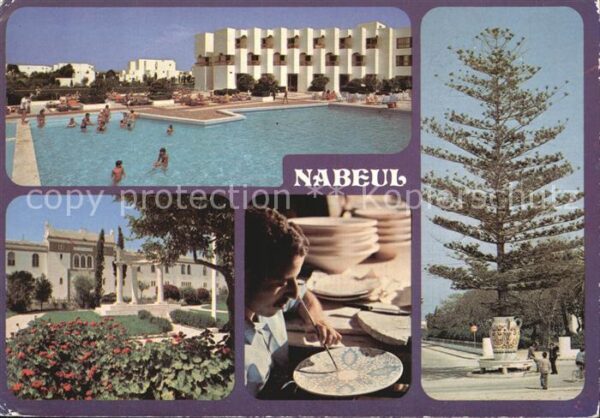 Nabeul Hotel les Pyramides Pool Garten Töpfer