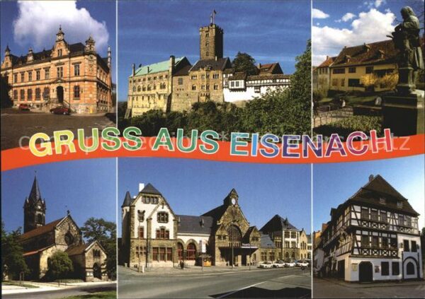 Eisenach Thueringen Postamt Wartburg Bachhaus Nikolaikirche