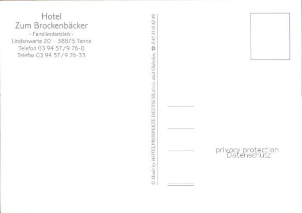 Tanne Harz Hotel Zum Brockenbäcker – Bild 2