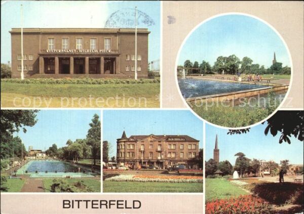 Bitterfeld Kulturpalast Wilhelm Pieck Bad der Chem