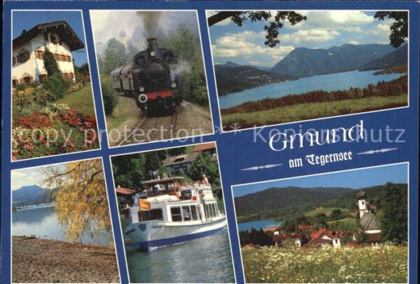 Gmund Tegernsee Bauernhaus Tegernseebahn Personenschiff