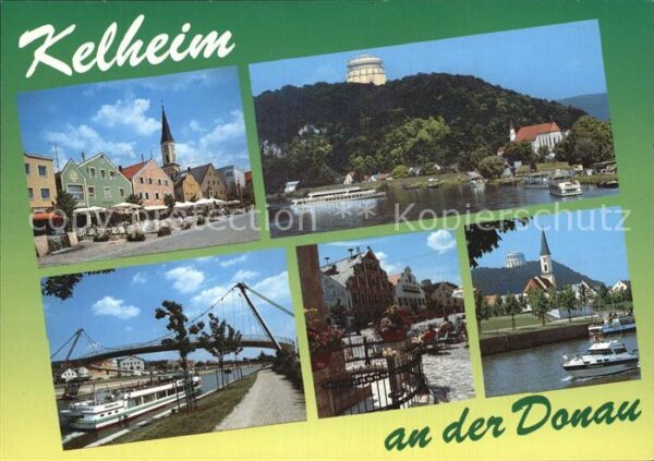 Kelheim Donau Partie an der Donau Altstadt Brücke