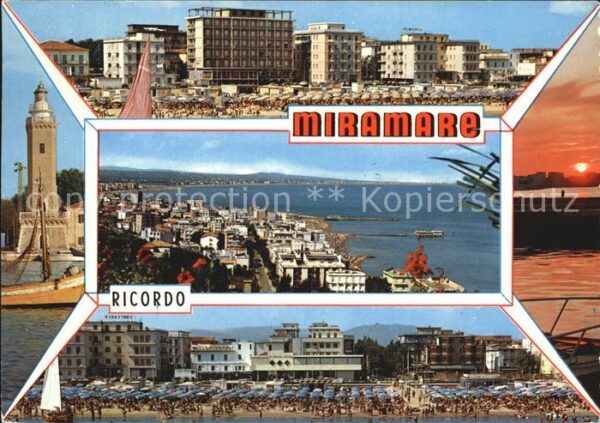 Miramare di Rimini  Leuchtturm Panorama Strand