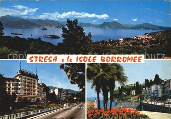 Stresa Lago Maggiore Panorama Promenade Teilansicht