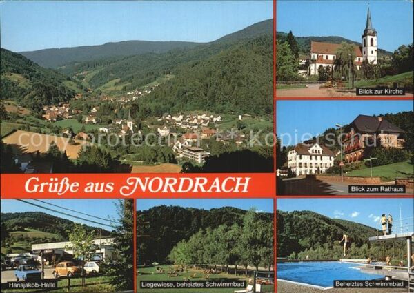 Nordrach Rathaus Kirche Beheiztes Schwimmbad Lie