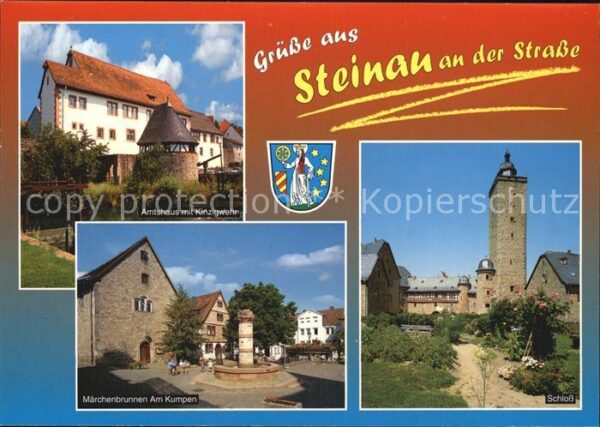 Steinau Strasse Schloss Amtshaus mit Kinzigwehr Märchen
