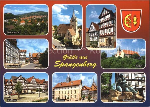 Spangenberg Hessen Schloss Rathaus Markt Klosterstrasse St