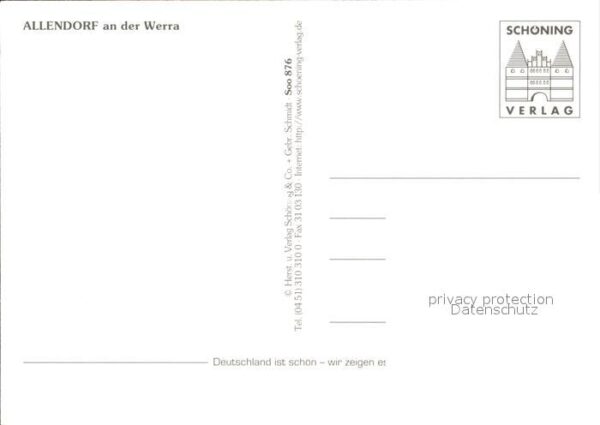 Allendorf Werra Altstadt Fachwerkhäuser Brunnen – Bild 2