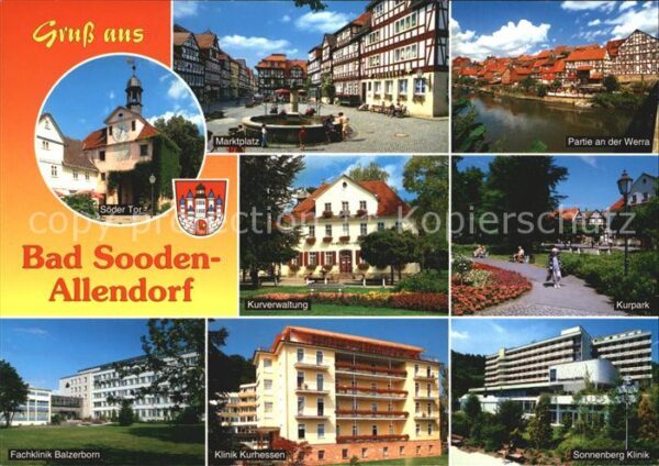 Bad Sooden-Allendorf Kurpark Marktplatz Fachklinik Balzerbor