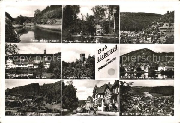 Bad Liebenzell Nagold Trinkpavillon Kurpark Burgruine