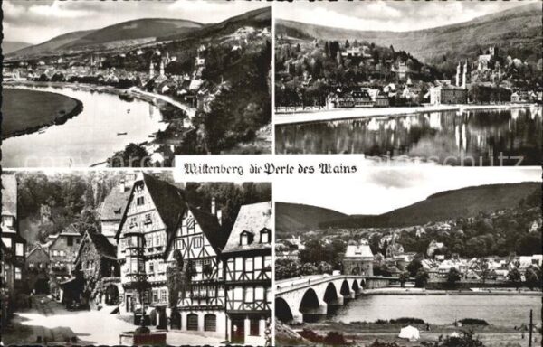Miltenberg Main Fachwerkhäuser Schnatterloch Brücke Ort