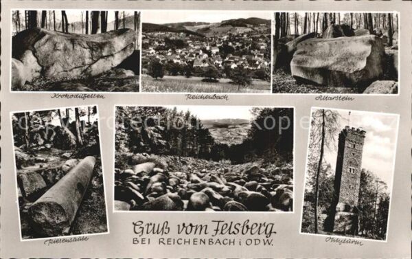 Reichenbach Odenwald Felsberg Krokodilfelsen Altarstein Ohly